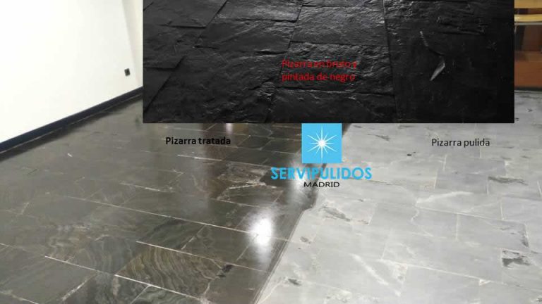 Pulido Abrillantado de Suelos Pizarra | Servi Pulidos Madrid